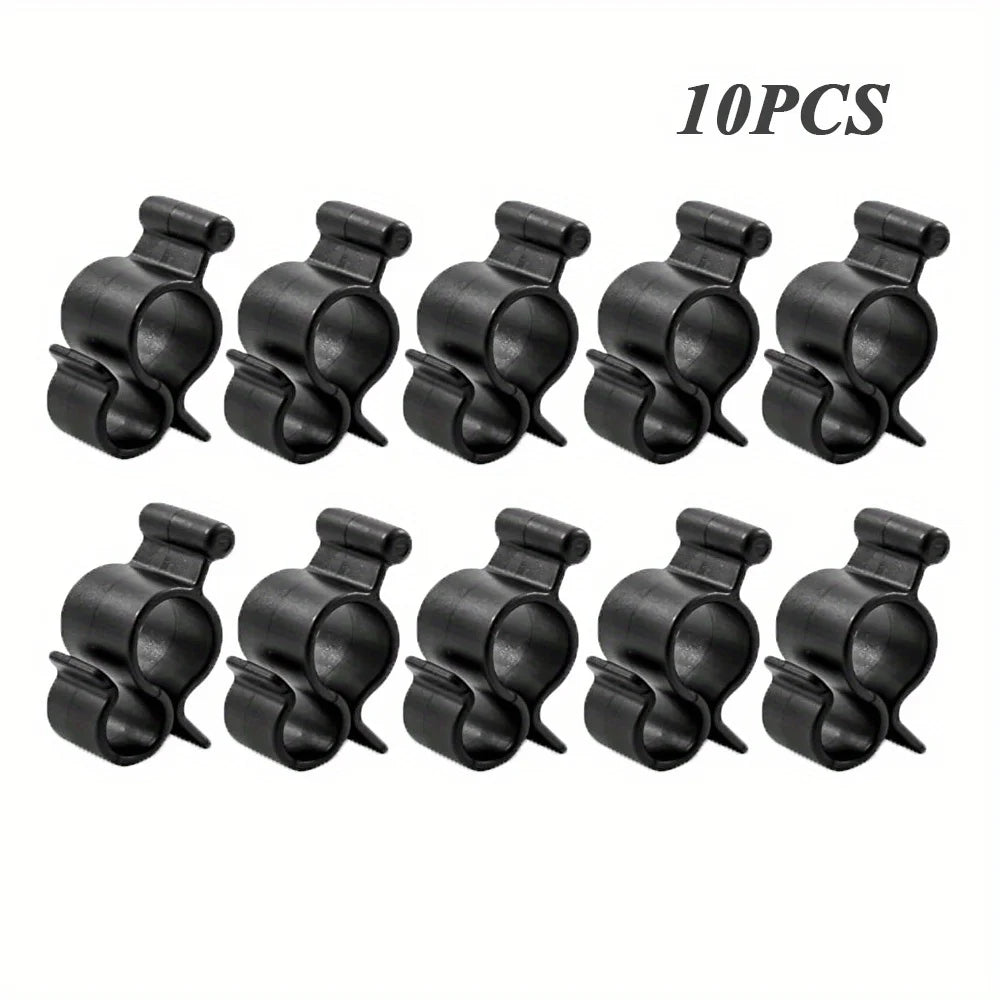 Black Awning Clip for Rope Light – Roller Bar Channel Hook Awning Clip Axl black