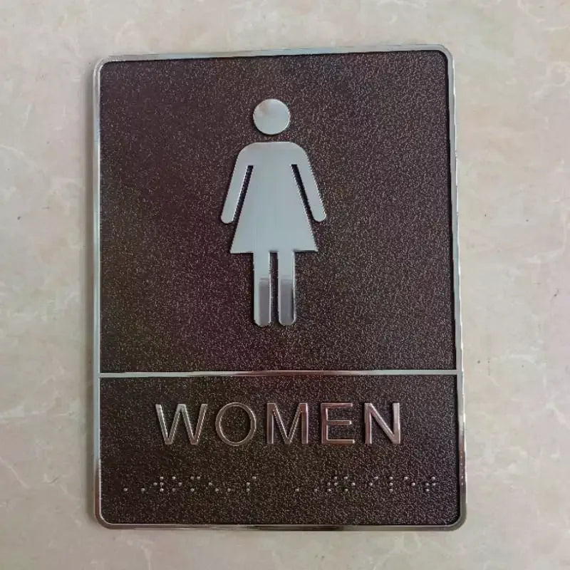 Self-Adhesive Acrylic Restroom Sign – Men & Women Door Sign Door Sign Axl