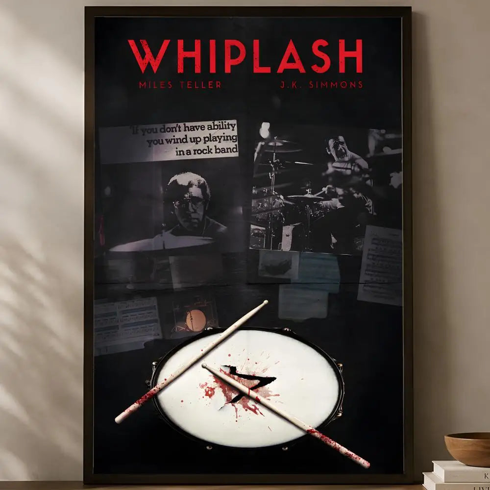 Whiplash Movie Poster – Self-Stick HD PVC Waterproof Wall Art Movie Wall Poster Axl
