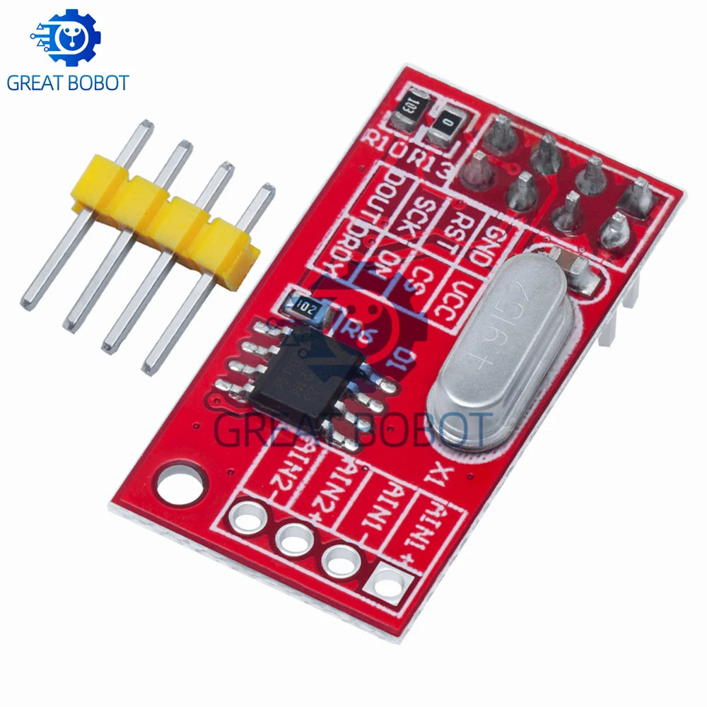 AD7705 Dual 16-Bit ADC Data Acquisition Module | SPI Interface ADC Module Axl