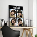 Beatles Canvas Wall Art – Unframed Music Poster Print Canvas Wall Art Axl Black7 50X70cmFrameless