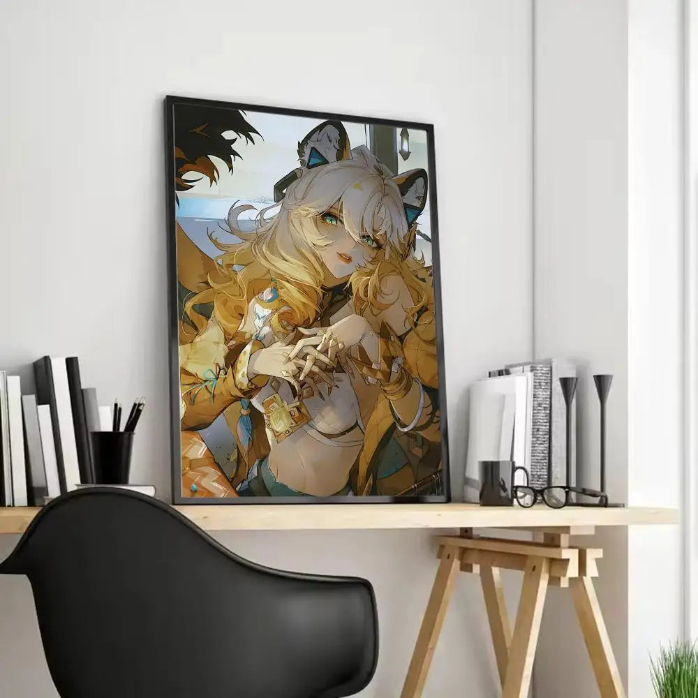 Xilonen Game Canvas Poster – Unframed Wall Art | Home Décor Canvas Wall Art Axl Black9 15X20cmFrameless