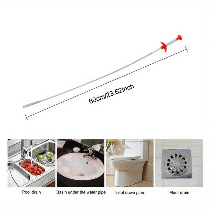 Flexible Drain Cleaning Claw – Sink & Shower Hair Remover Drain Cleaning Tool Axl