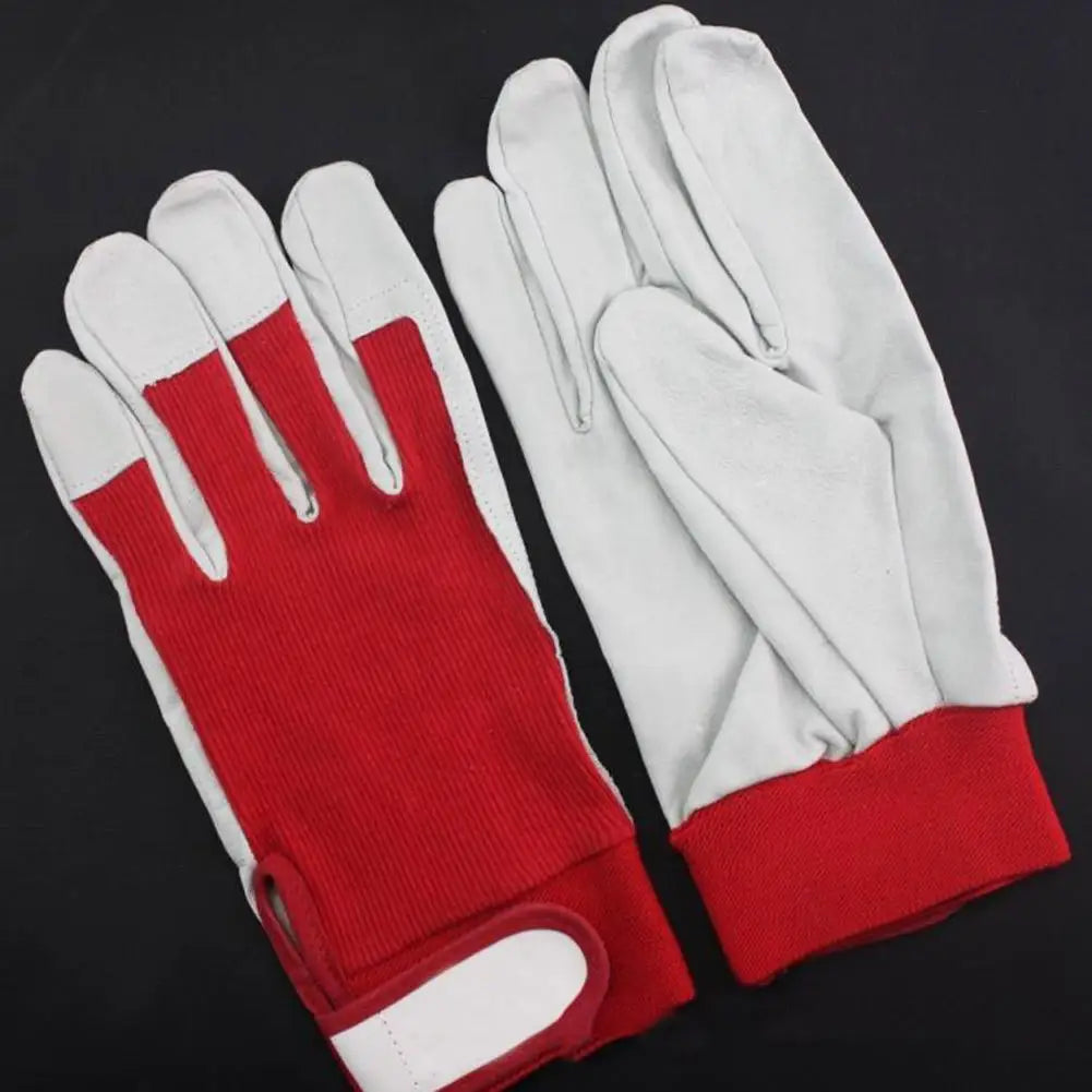 Leather Mechanic Work Gloves – Industrial Safety Protection Leather Work Gloves Axl