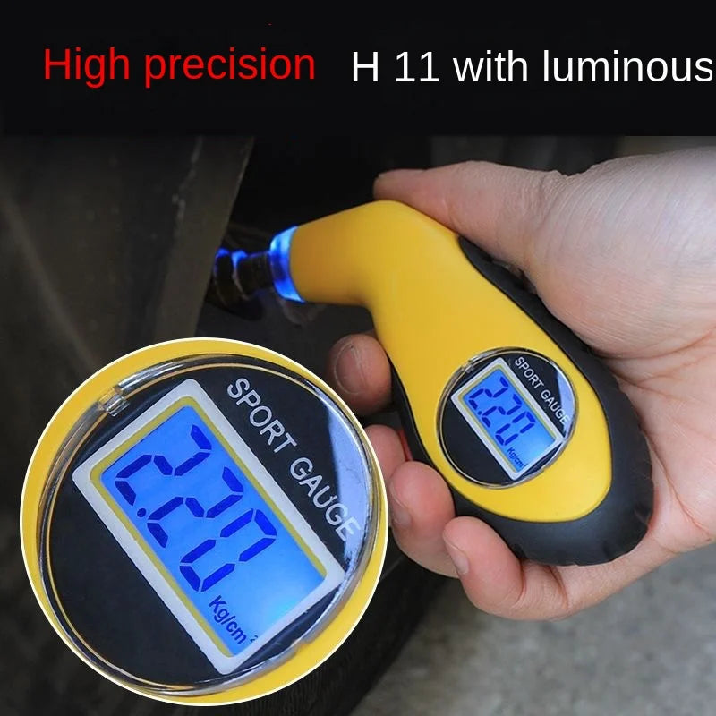 Digital LCD Tire Pressure Gauge – Handheld Car Safety Tool Tire Pressure Gauge Axl
