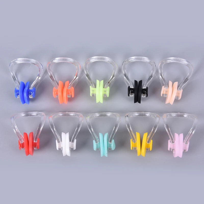 10-Pack Soft Silicone Swimming Nose Clips – Adults & Kids Swimming Nose Clips Axl