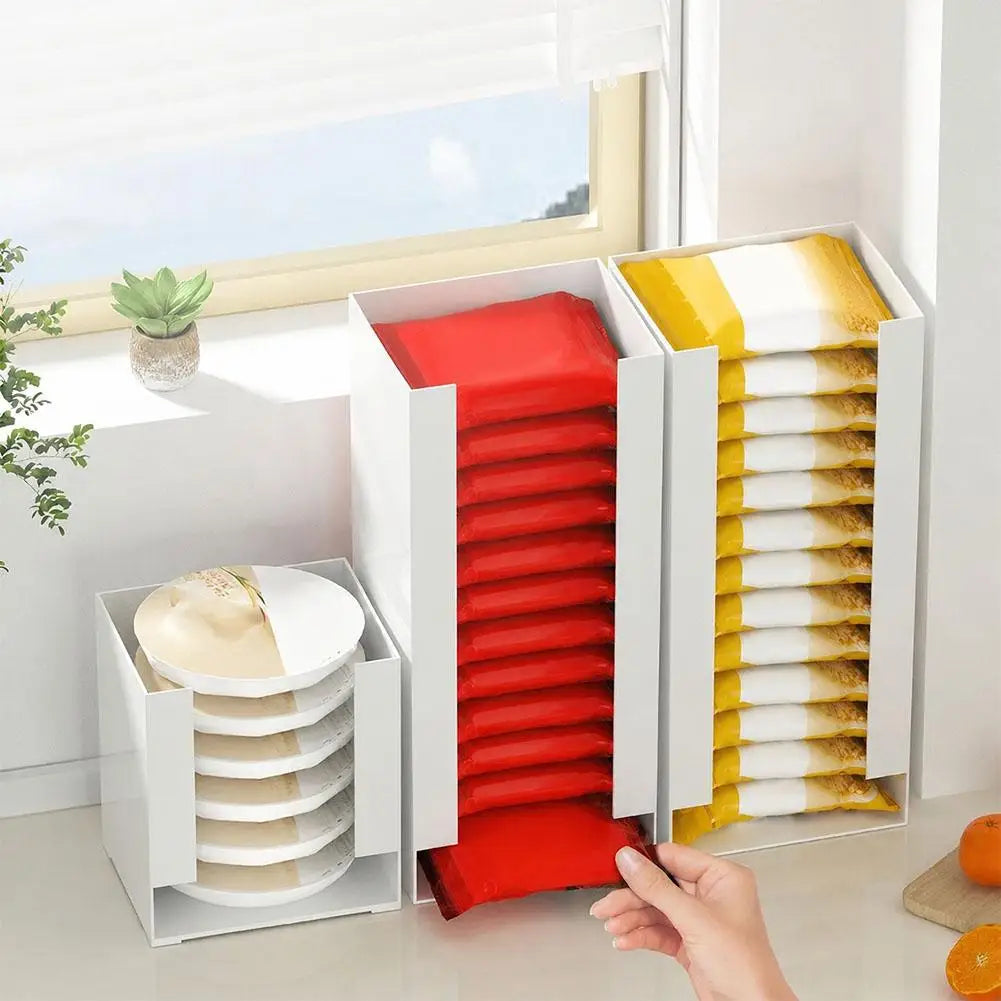 Stackable Kitchen Storage Box – Noodle & Pantry Organizer Rack Kitchen Storage Rack Axl