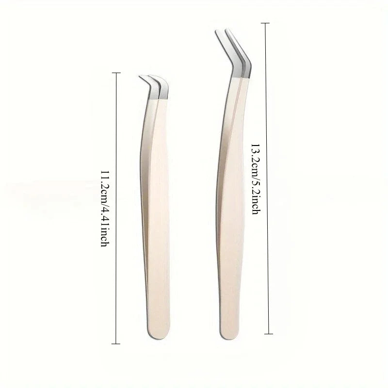 Curved Eyelash Applicator Tweezers – DIY Lash Tool Eyelash Applicator Tool Axl
