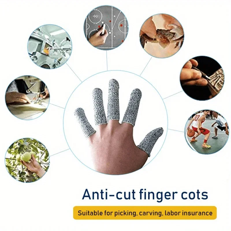 10-Pack Anti-Cut Finger Protectors – Kitchen Safety Guards Kitchen Finger Guards Axl