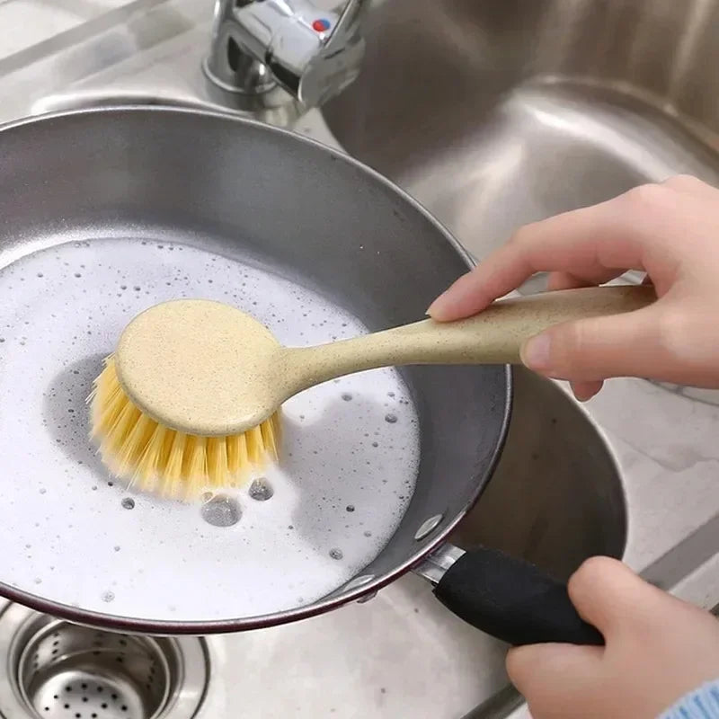 Long Handle Dish Brush – Pot & Pan Kitchen Cleaning Brush Kitchen Cleaning Brush Axl
