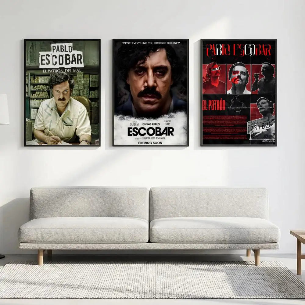 Pablo Escobar HD Art Poster – Waterproof Sticky Wall Decor Wall Art Poster Axl