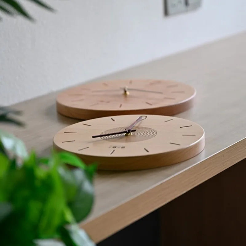 Wood Grain Silent Wall Clock – Nordic Minimalist 30cm Silent Wall Clock Axl