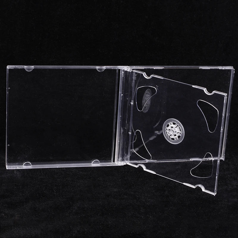 Clear Transparent CD/DVD Cases – Empty PP Plastic, 1–2 Discs CD DVD Case Axl