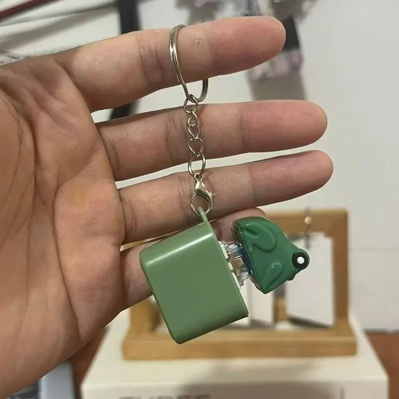 Duck & Frog Fidget Clicker Keychain Toy with LED Light Fidget Clicker Toy Axl