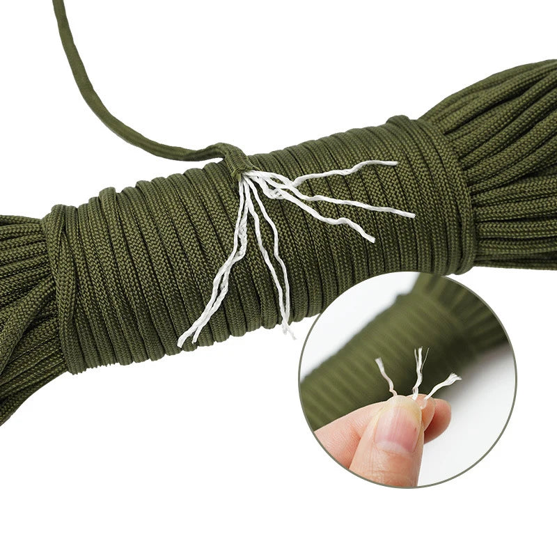 4mm 7-Core Paracord Rope 31m – 280 lb Braided Survival Cord Paracord Rope Axl