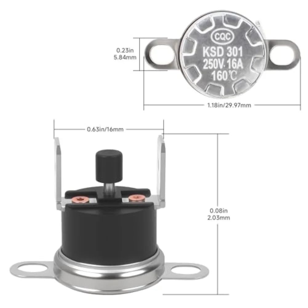 Thermal Fuse Thermostat Switch for Dometic DM2652 RV Fridge Thermal Fuse Switch Axl