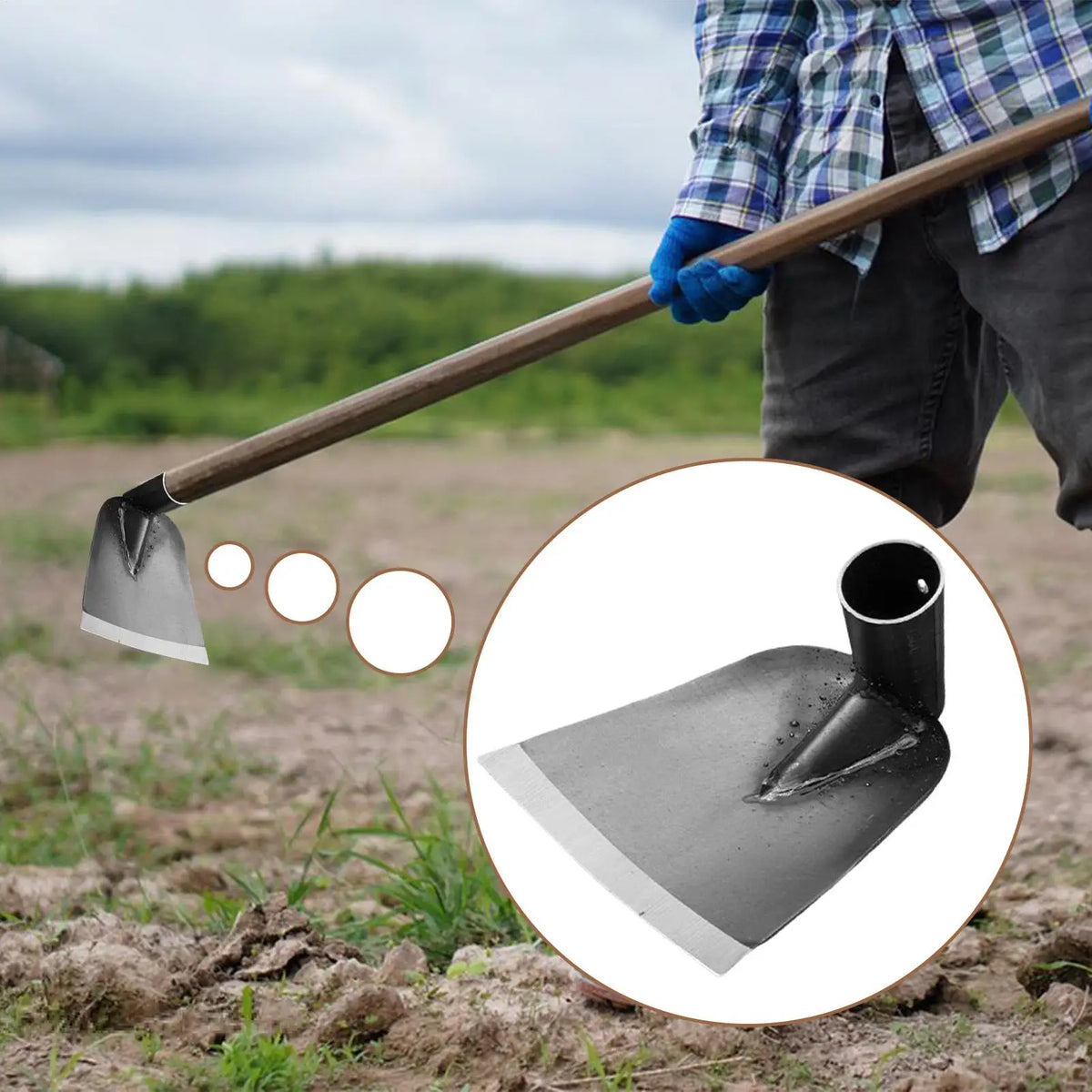 Manganese Steel Weeding Hoe – Durable Garden Digging Tool Garden Weeding Hoe Axl