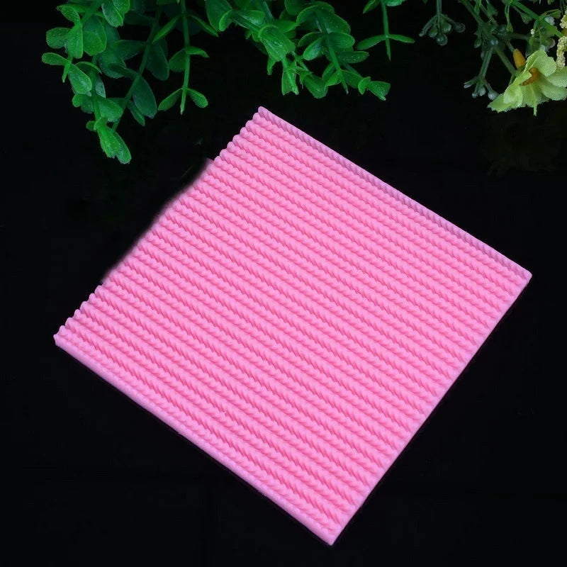 Silicone Sweater Texture Fondant Mat – Knitting Relief Mold Fondant Texture Mat Axl