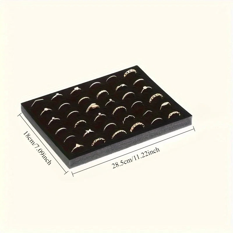 Velvet Jewelry Tray – Rings, Earrings, Necklaces Organizer Jewelry Display Tray Axl
