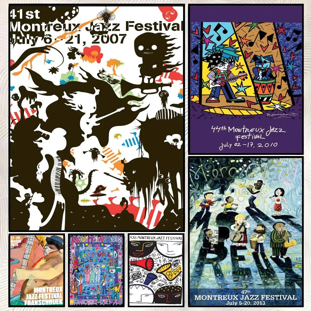 Montreux Jazz Festival Wall Poster – Self-Stick HD Waterproof Art Wall Art Poster Axl