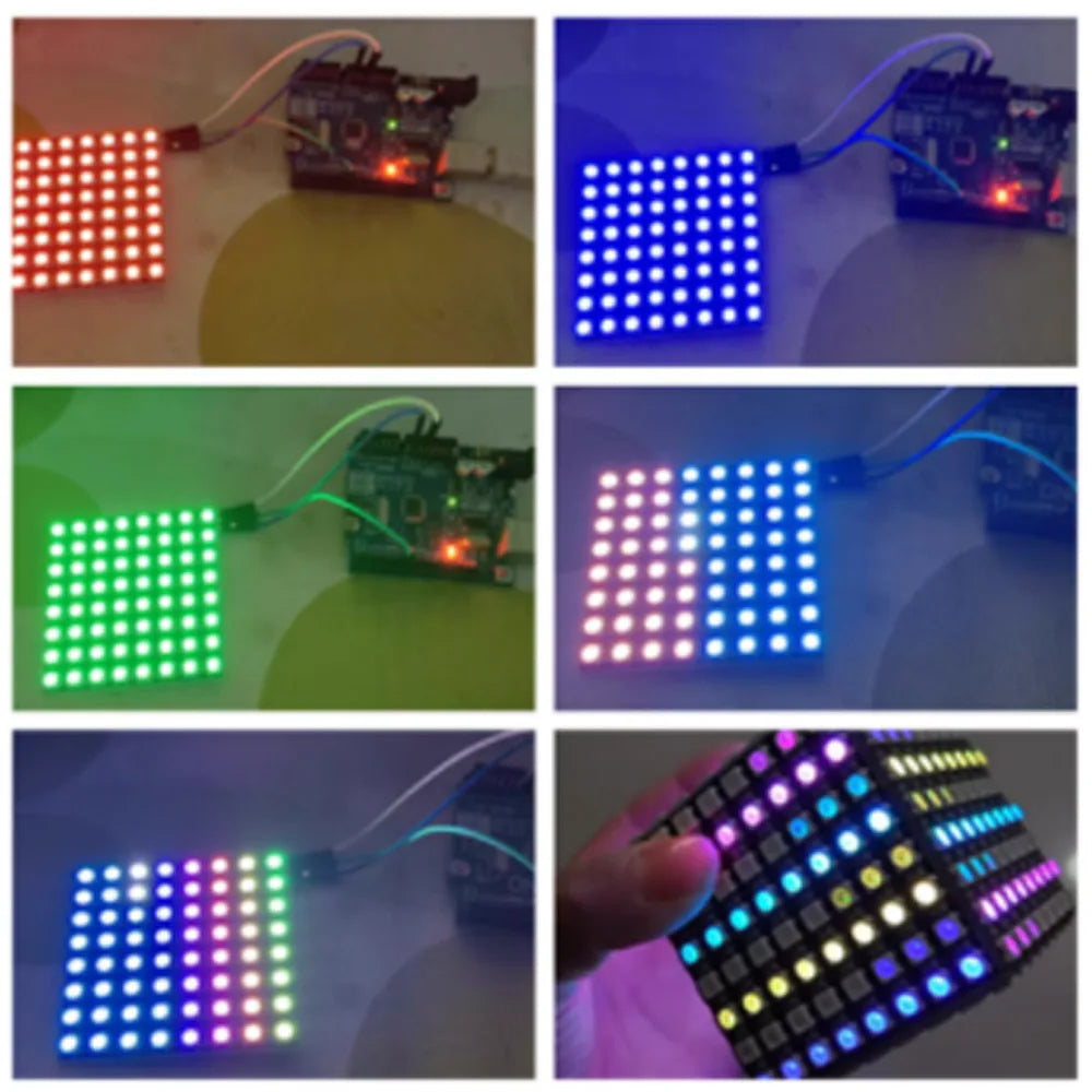 WS2812B RGB LED Matrix Module – 4 to 64 Pixel Arduino DIY LED Matrix Module Axl