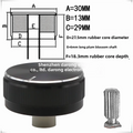 Metal D-Type Potentiometer Knob Cap – 30MM Half-Shaft Switch Potentiometer Knob Cap Axl Plum blossom shaft