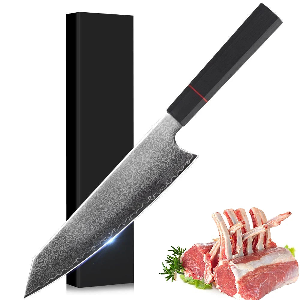 Japanese Damascus Chef Knife – 67-Layer VG10 Steel, 21cm Damascus Chef Knife Axl