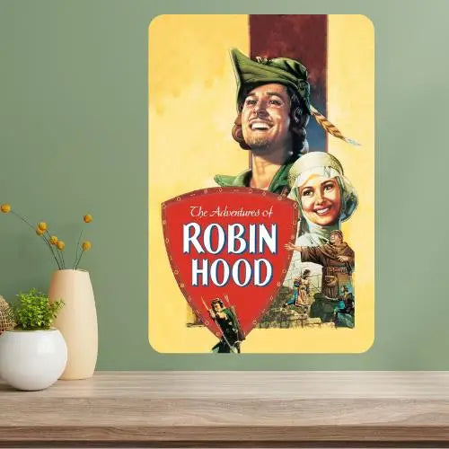 Adventures of Robin Hood Classic Movie Metal Poster Sign Metal Wall Sign Axl aluminum sign aluminum 40x30cm