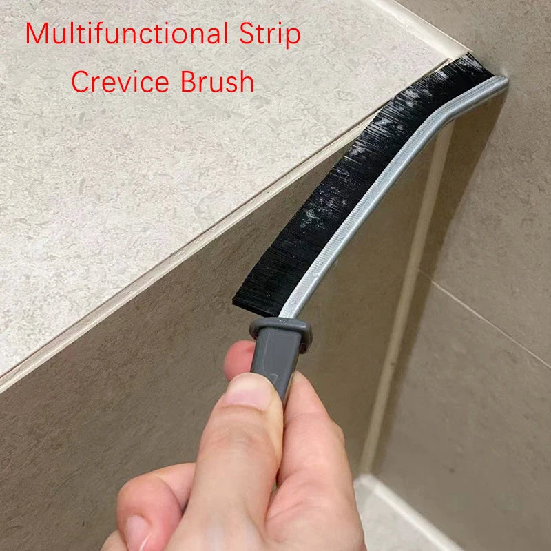 Tile Grout Cleaner Brush – Long Handle Nylon Scrub Brush Grout Cleaning Brush Axl