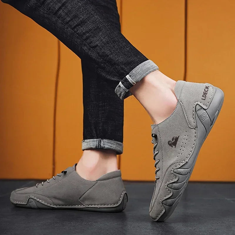 Men's Retro Driving Loafers – Breathable Casual Shoes | ZULIWAGN Men's Driving Loafers Axl