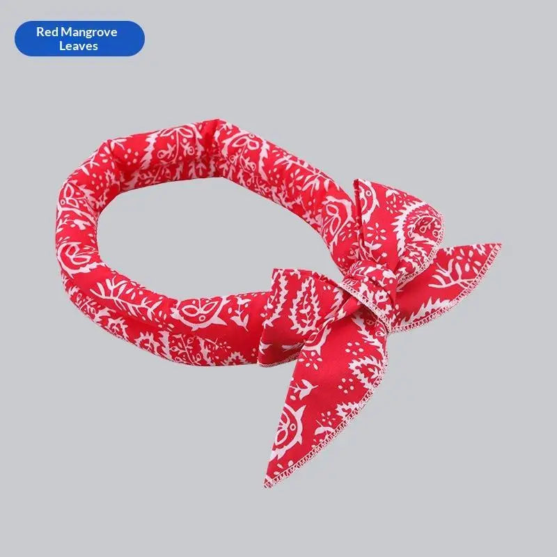 Pet Cooling Scarf – Adjustable Collar for Cats & Puppies Pet Cooling Scarf Axl A