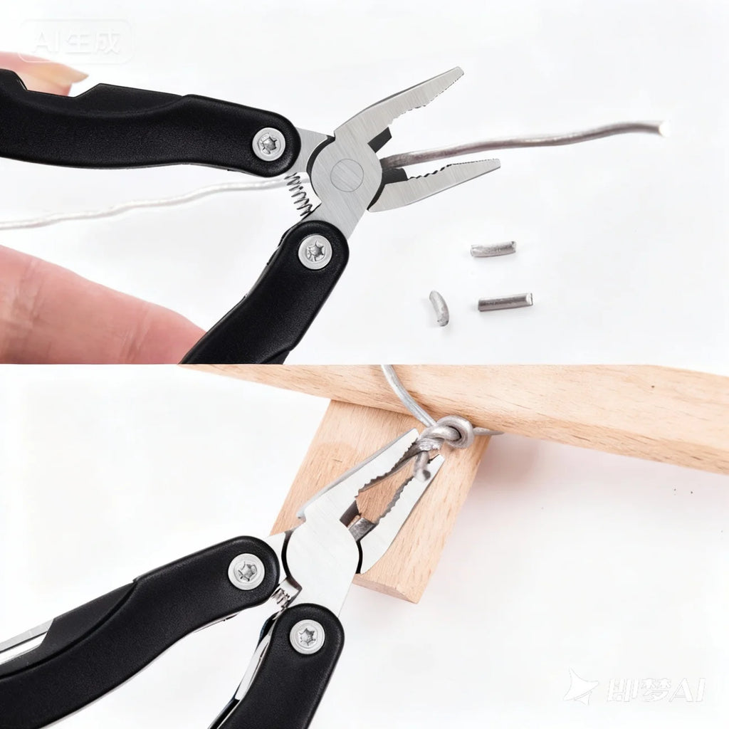 Multitool Folding Pliers – Mini EDC Pocket Camping Survival Folding Multitool Pliers Axl