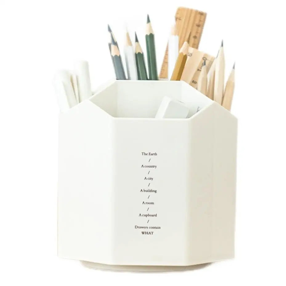 360° Rotating Pen Holder – Large Capacity Desk Organizer Rotating Pen Holder Axl