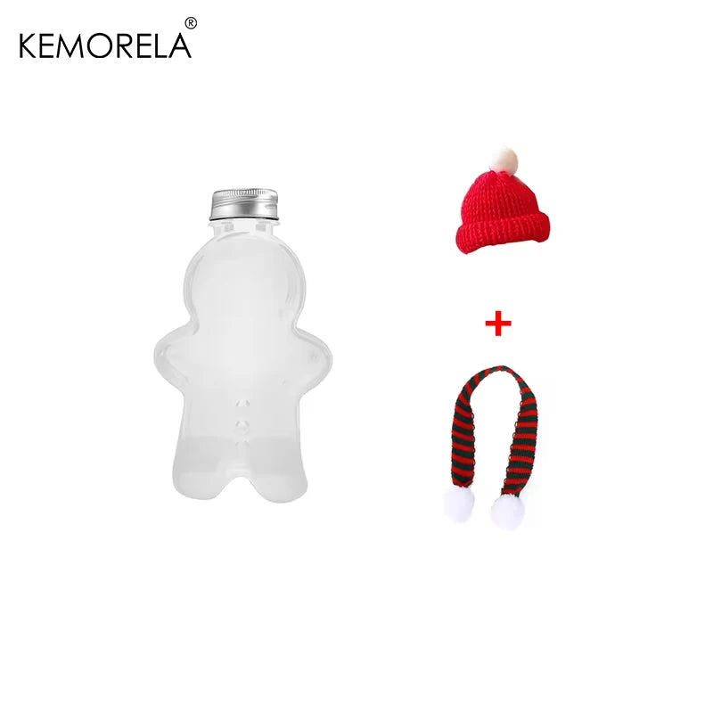 KEMORELA Gingerbread Man Christmas Water Bottle – Kids Gift Kids Water Bottle Axl Transparent 201-300ml
