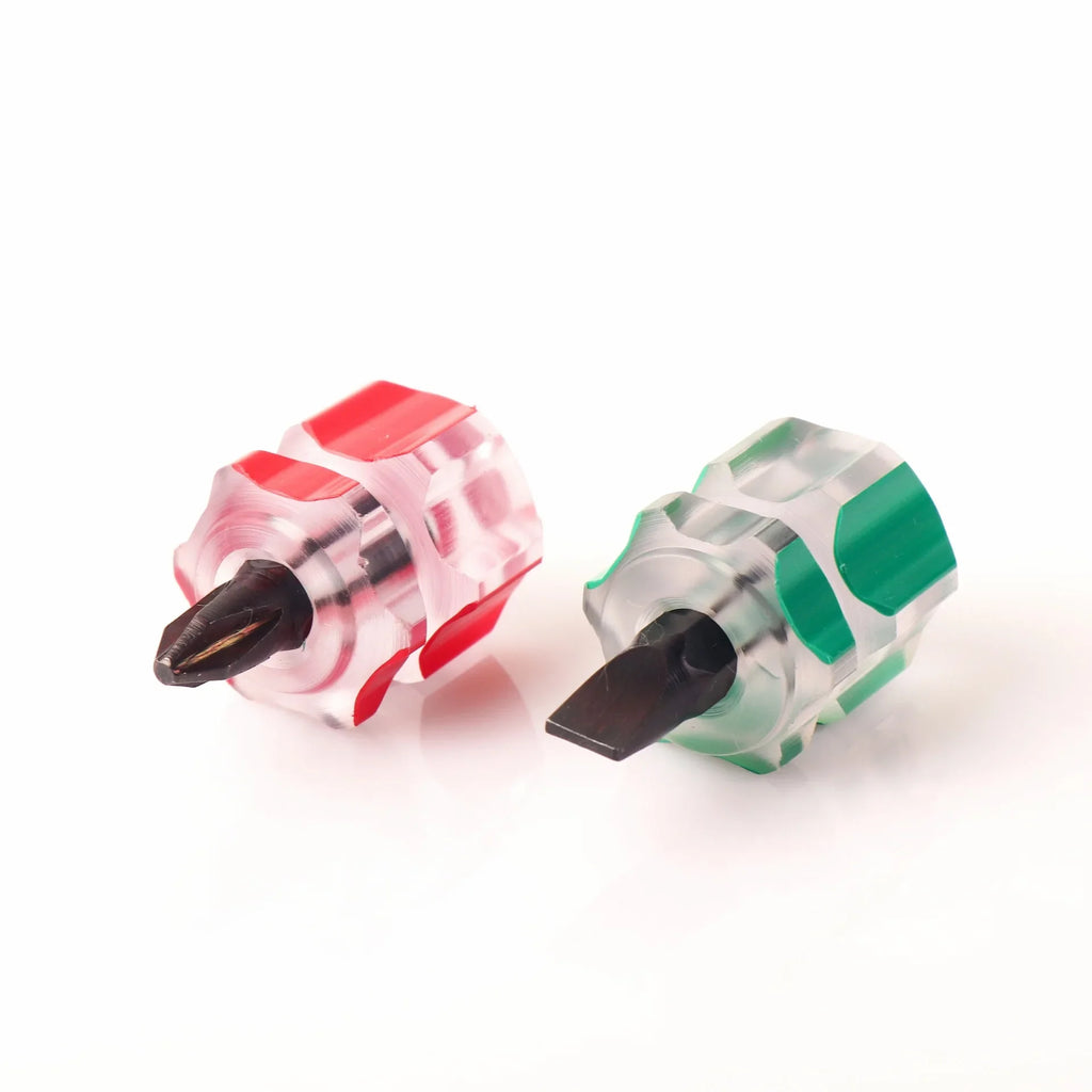 Mini Flat & Cross Screwdriver Set – 2PC Short Handle Tool Mini Screwdriver Set Axl random-2PC