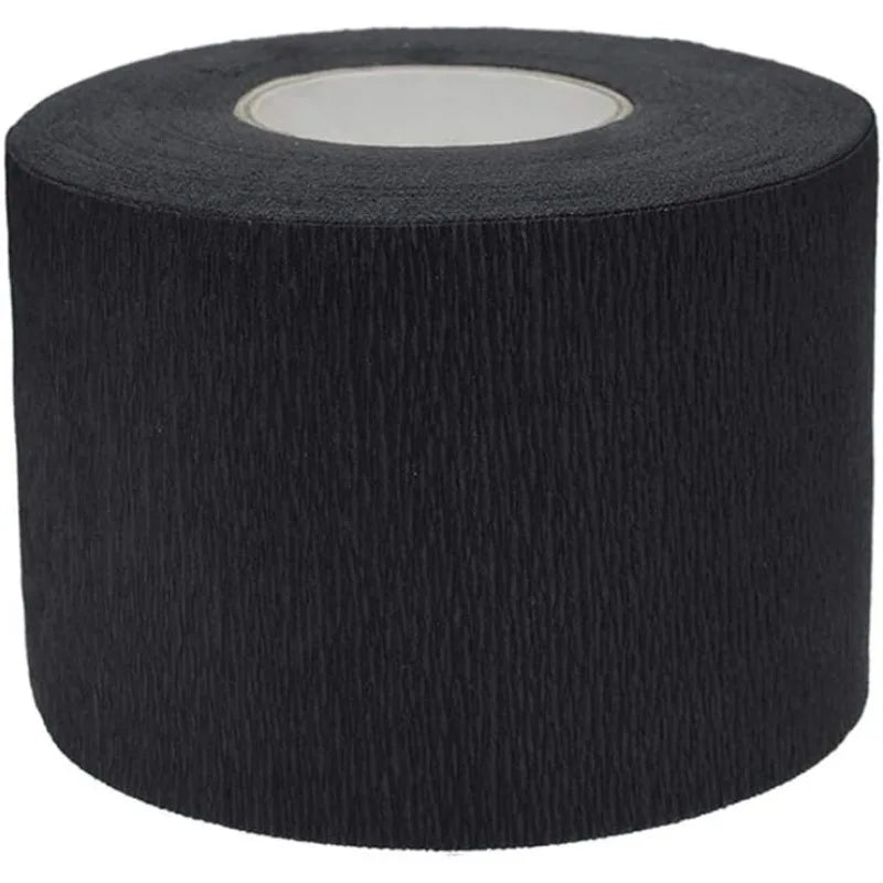 Barber Neck Strips – Salon Stretchy Neck Paper Tissue Roll Barber Neck Strips Axl black-1pcs