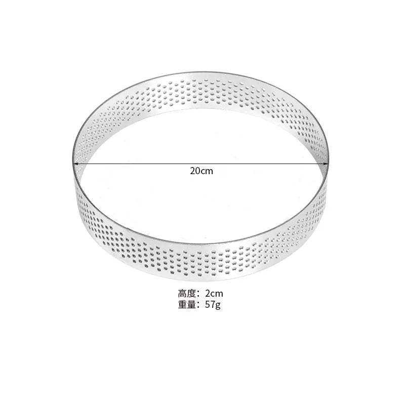 Stainless Steel Tart Ring & Mousse Cake Mold | Round Cutter Cake Mold & Cutter Axl 20cm