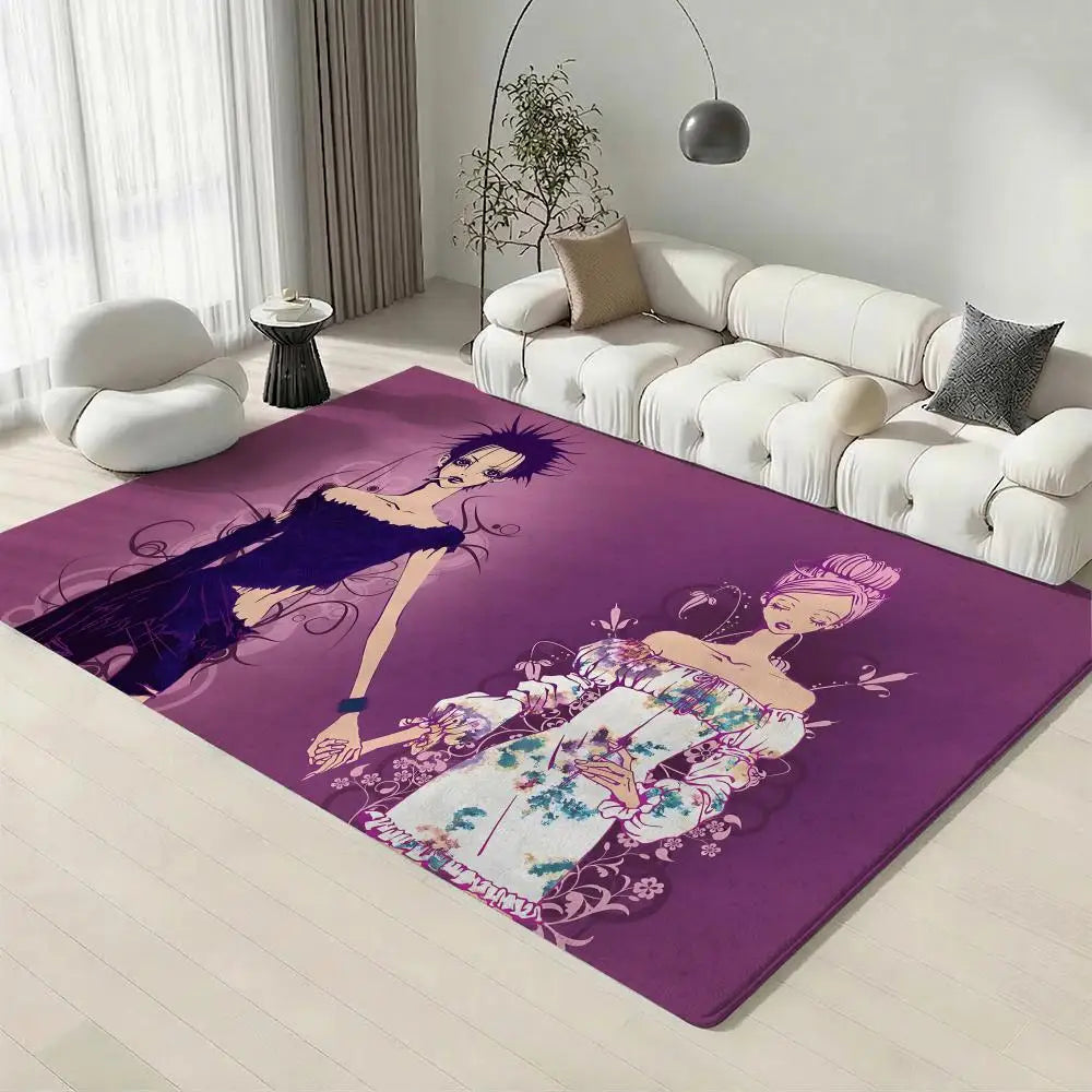 Anime NANA Flannel Floor Mat – Non-Slip Soft Indoor Rug Flannel Floor Mat Axl