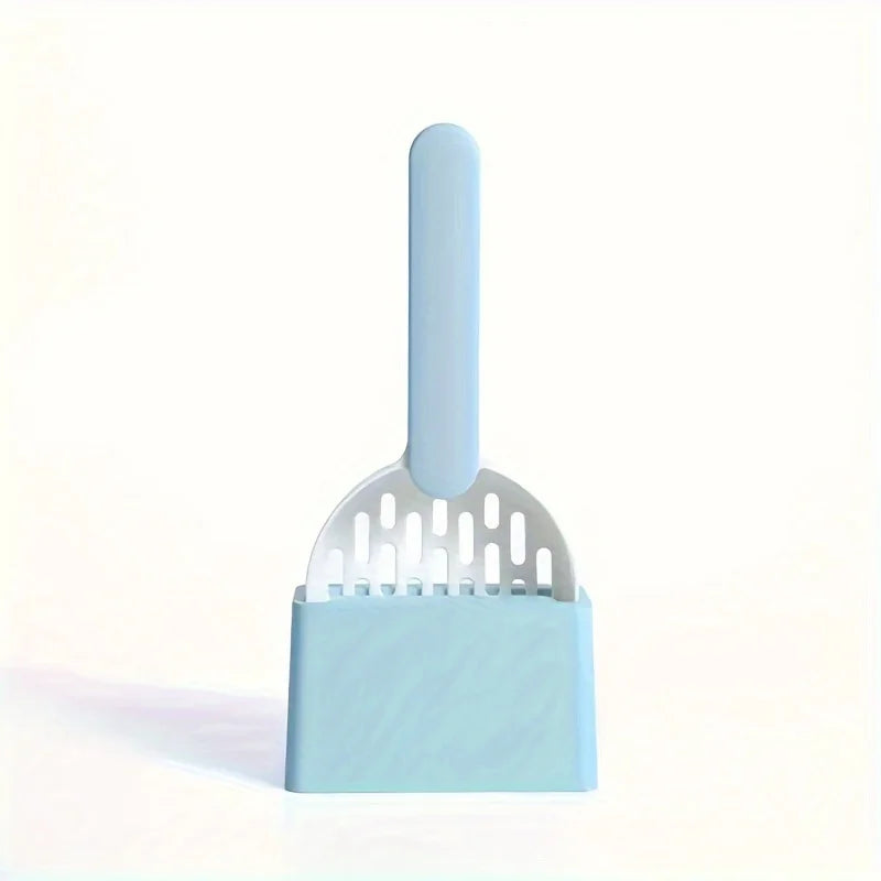 Cat Litter Shovel Set – Large & Small Scoops for Cat Box Cat Litter Scoop Set Axl White Blue Base Set