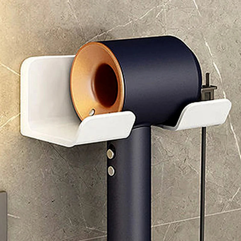 Wall Mounted Hair Dryer Holder – Punch-Free Bathroom Shelf Hair Dryer Holder Axl A5
