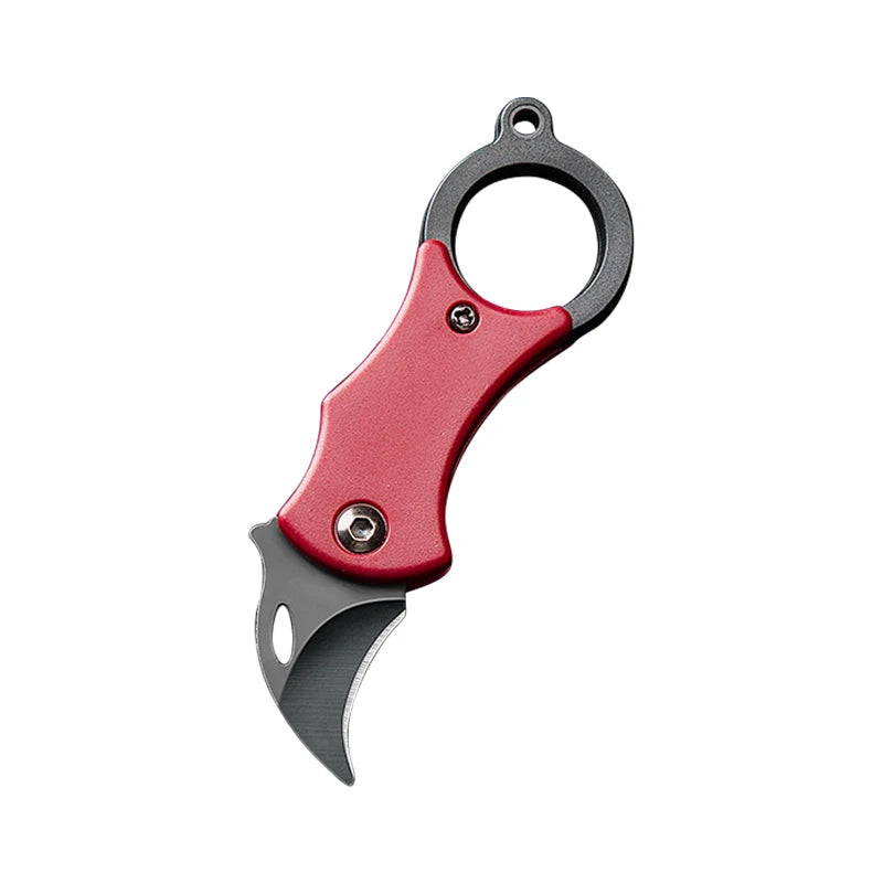 Mini Keychain Pocket Knife – Stainless Steel EDC Tool Keychain Pocket Knife Axl 1pcs B