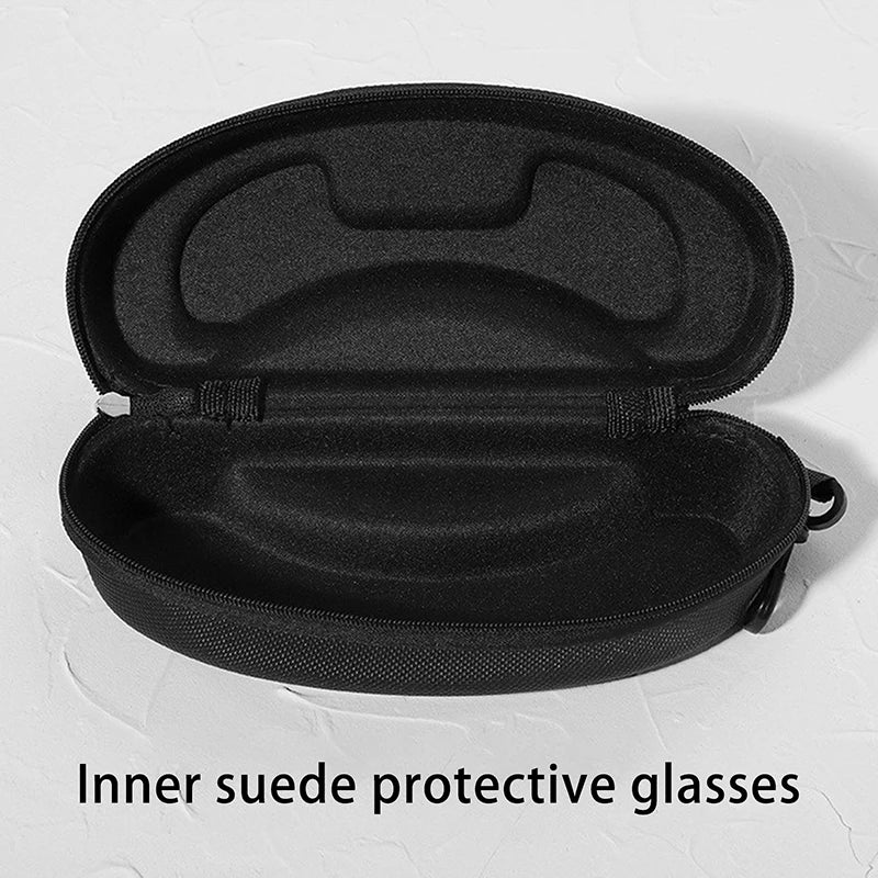Portable EVA Hard Glasses Case with Carabiner Hook & Zipper Eyeglasses Case Axl