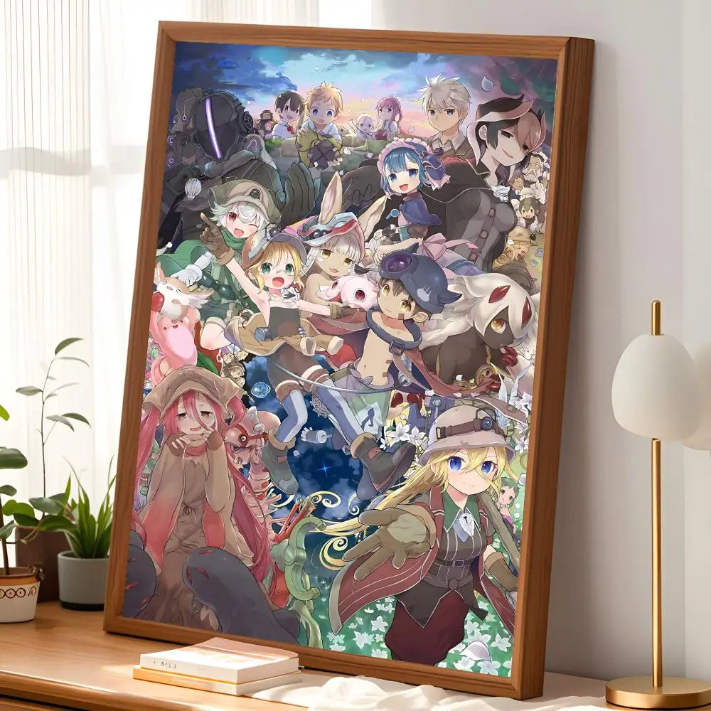 Made in Abyss Anime Poster – Self-Stick HD Waterproof Wall Art Anime Wall Poster Axl