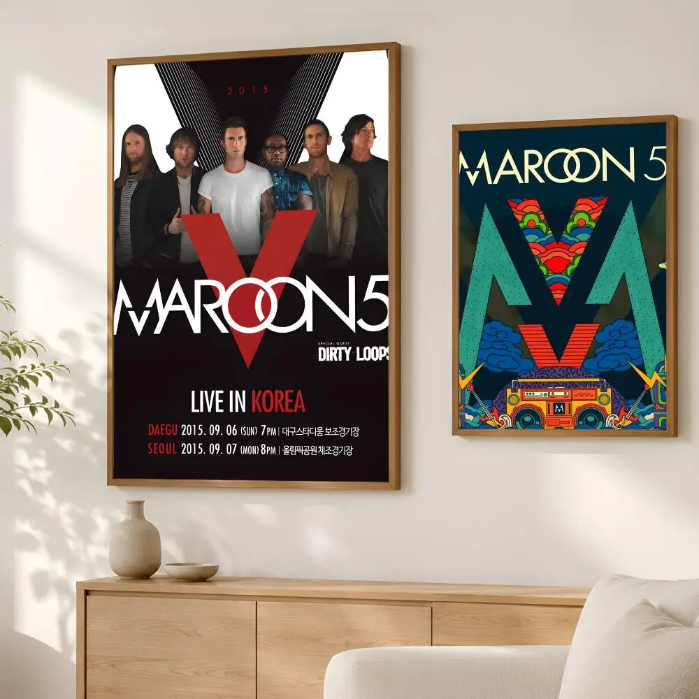 Maroon Self-Stick HD PVC Wall Art Poster – Waterproof Decor Wall Art Poster Axl