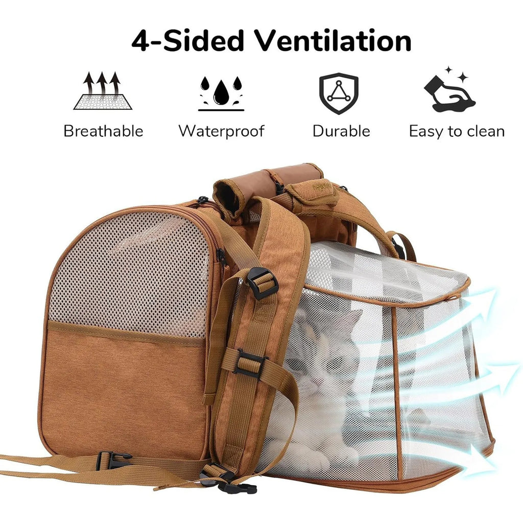 Expandable Cat Backpack – Breathable Space Capsule Pet Carrier Pet Carrier Backpack Axl