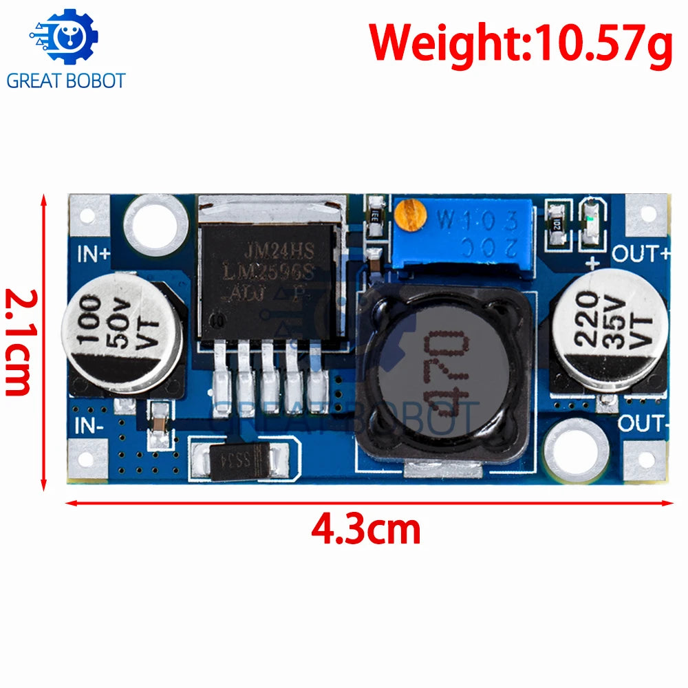 LM2596 DC-DC Buck Converter 3A Adjustable Step-Down Module Buck Converter Module Axl