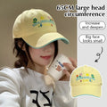 Women's Embroidered Floral Baseball Cap – Cotton Visor Dad Hat Baseball Cap Axl yellow