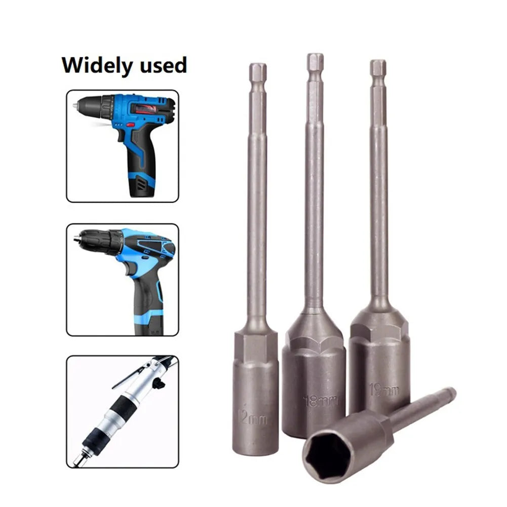 8-Pc 150mm Socket Extension Set – 1/4" Hex Shank 6–13mm Socket Extension Set Axl