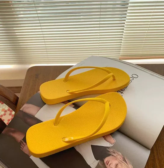 Women's Lightweight EVA Flip-Flops – Non-Slip Casual Slippers Flip-Flop Slippers Axl YELLOW 40