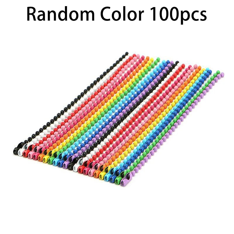 100 Pcs Ball Bead Chains for DIY Keychains & Jewelry – 10cm Jewelry Making Chains Axl 100pcs